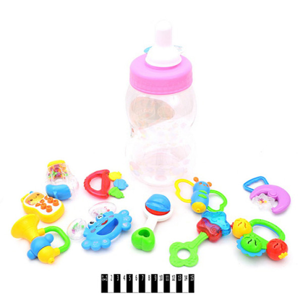 Набір брязкалець у колбі 10 шт 333-6