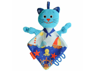 Іграшка м'яконабивна обіймашка Кіт-моряк МС 110604-03