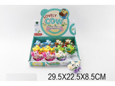 Заводні тварини корівки 6 видів 12шт в боксі 295*255*85смйф 695