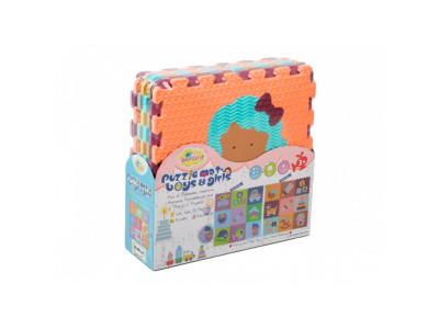 Дитячий килимок-пазл "Цікаві забавки" 92х92 см GB-M1601