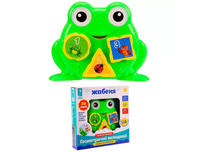 Іграшка муз.Прудка жабка арт. PL-719-74 бат. укр. муз вірши фрази у к PL-719-74