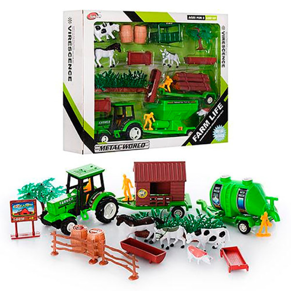 Набір деревяних іграшок Ферма "Сторі бокс" 23 елементи 275х5х20см 08524