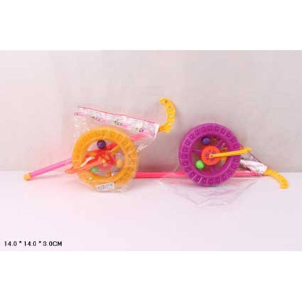 Каталочка "Колесо" на паличці з тріскачкою 059E