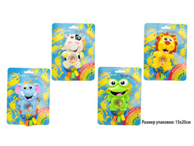 Брязкальце в ручку "Сонячний зайчик" 4 види KI-943