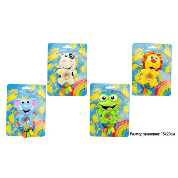 Брязкальце в ручку "Сонячний зайчик" 4 види KI-943