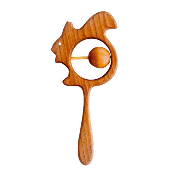 Брязкальце дерев'яне "Білочка" МС 011102-01