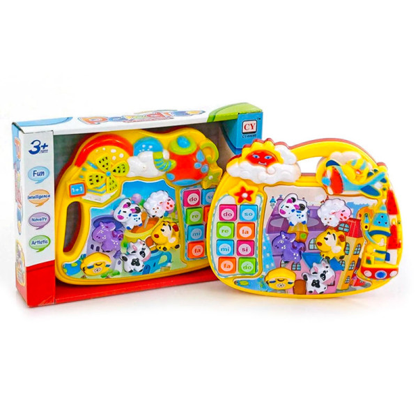 Розвиваюче піаніно "Звірятка" в коробці 2 види CY-6069B