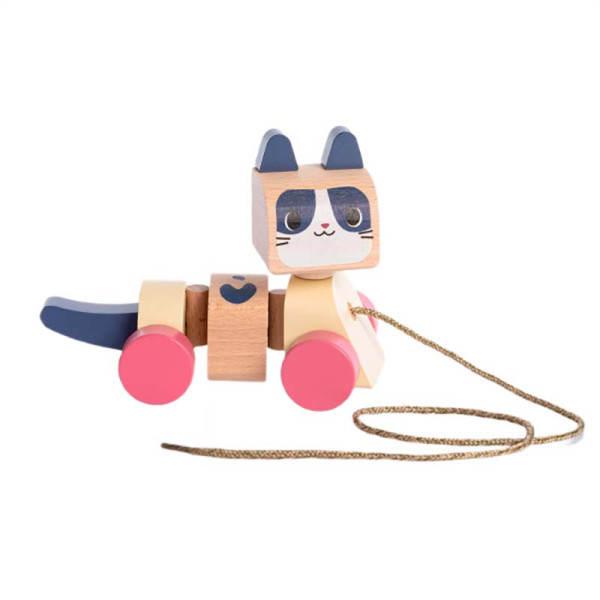 Каталка CUBIKA Котик 2 із дерева 15986