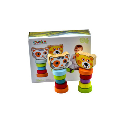 Набір дерев'яних іграшок "Гнучкі звірі" 13661