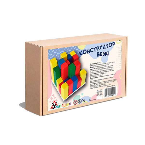 Конструктор Розумник "Вежі" з дерева КД-002