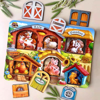 Трьохшарова рамка-вкладиш UBEE "Ферма" з дерева ПСД174 Трьохшарова рамка-вкладиш UBEE "Ферма" з дерева ПСД174