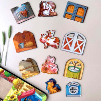 Трьохшарова рамка-вкладиш UBEE "Ферма" з дерева ПСД174 Трьохшарова рамка-вкладиш UBEE "Ферма" з дерева ПСД174