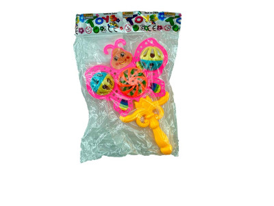 Брязкальце ручне 0099-2_Pink-Yellow