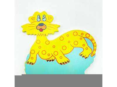 Дерев'яна іграшка з липучкою Лев 2931-6 Lion