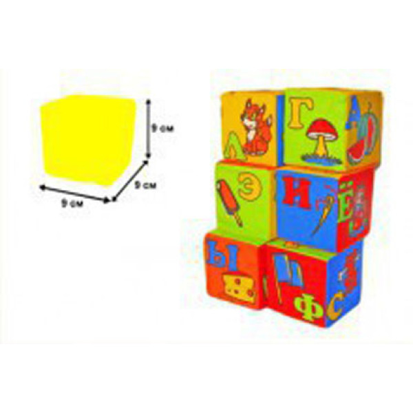 Мякіші "Абетка" 6 кубиків Розум.0026