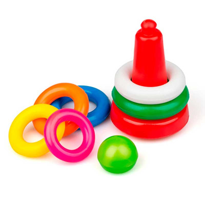 Дитяча пірамідка №1 у сітці 1-079