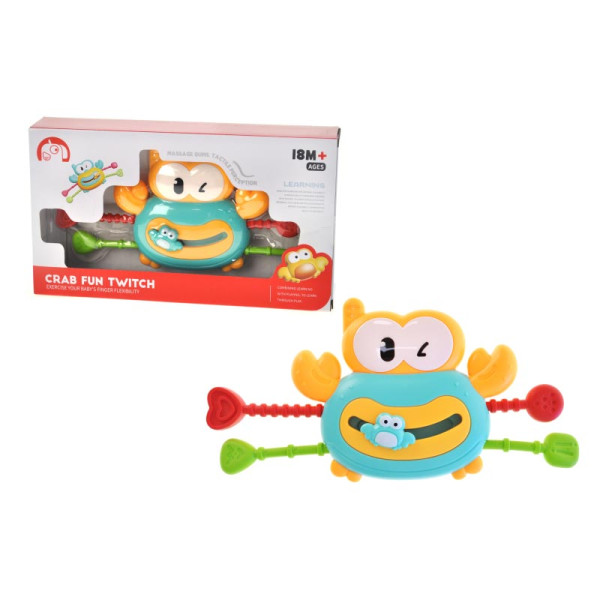 Брязкальце-Тягучка Краб пластиковий 1688-51