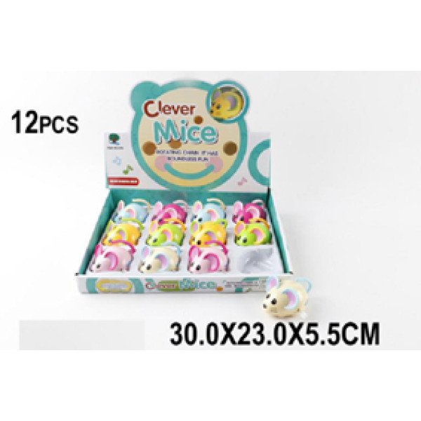 Мишка заводна (6 кольорів) 696