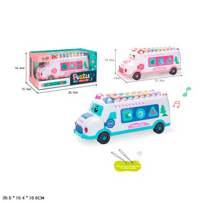 Дитячий музичний ксилофон на батарейках S660-1