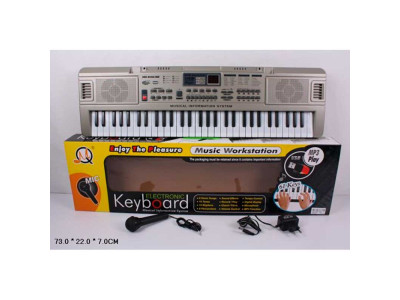 Дитячий Орган 61 клавіша мікрофон працює від зарядного та батарейок MQ816USB