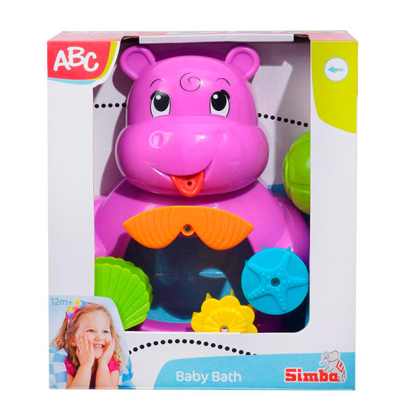 Грашка для ванни "Бегемотик з черепашкою" 4010111 Грашка для ванни "Бегемотик з черепашкою" 4010111