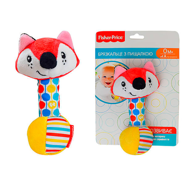 Іграшка брязкальце пискавка арт. GH73151 Лисеня Fisher Price на планшетці 1 GH73151