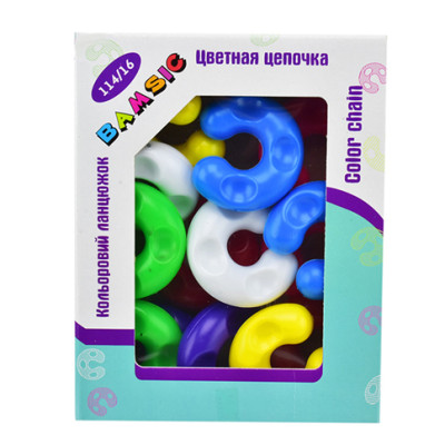 Іграшка дитяча "Кольоровий ланцюг №1" (14 елементів) 114/16