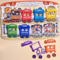 Пазл-вкладиш UBEE Поїзд великий із дерева ПСД296