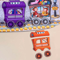 Пазл-вкладиш UBEE Поїзд великий із дерева ПСД296