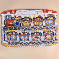 Пазл-вкладиш UBEE Поїзд великий із дерева ПСД296