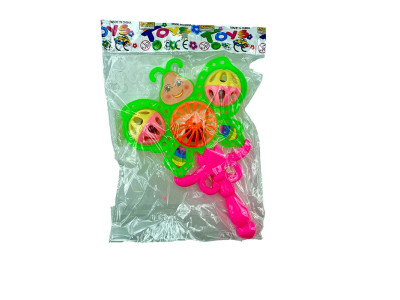 Брязкальце ручне 0099-2_Green-Pink Брязкальце ручне 0099-2_Green-Pink