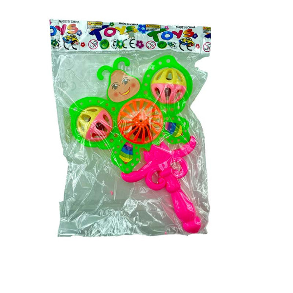 Брязкальце ручне 0099-2_Green-Pink Брязкальце ручне 0099-2_Green-Pink