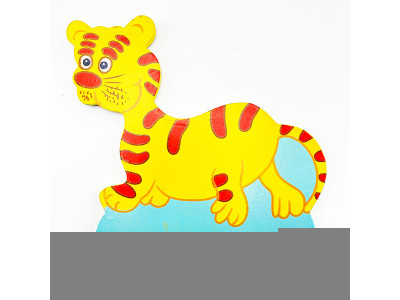 Дерев'яна іграшка з липучкою Тигр 2931-6 Tiger