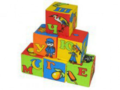 М'якіші "Абетка" 6 кубиків Розум.0019