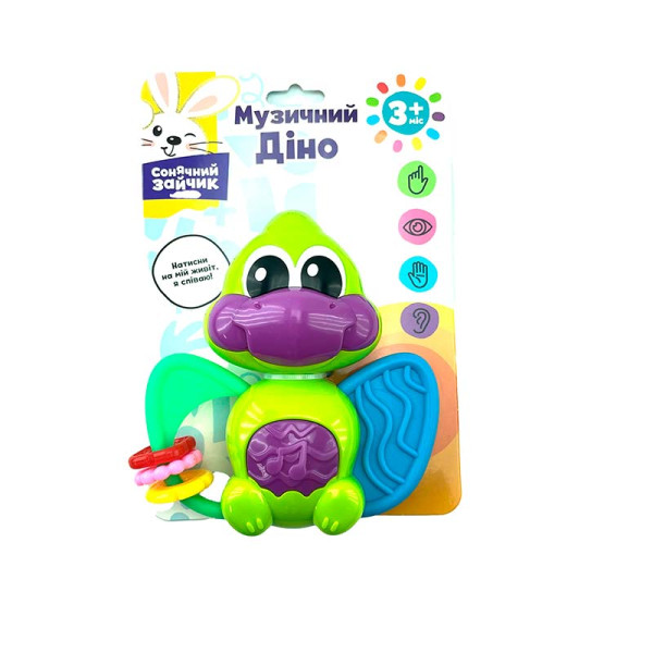 Брязкальце муз."Сонячний зайчик" на батарейках PL-724-72_Green