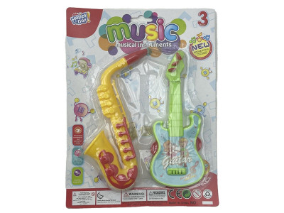 Набір музичних іграшок саксофон і гитара 2Y368-13_Yellow-Green