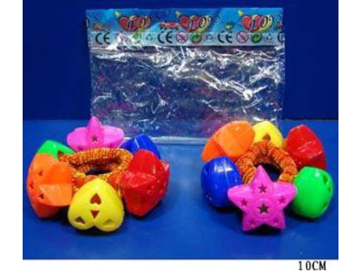 Брязкальце-браслет на резиночці (на ручку/ніжку) 2 шт у пакеті 10см 3005