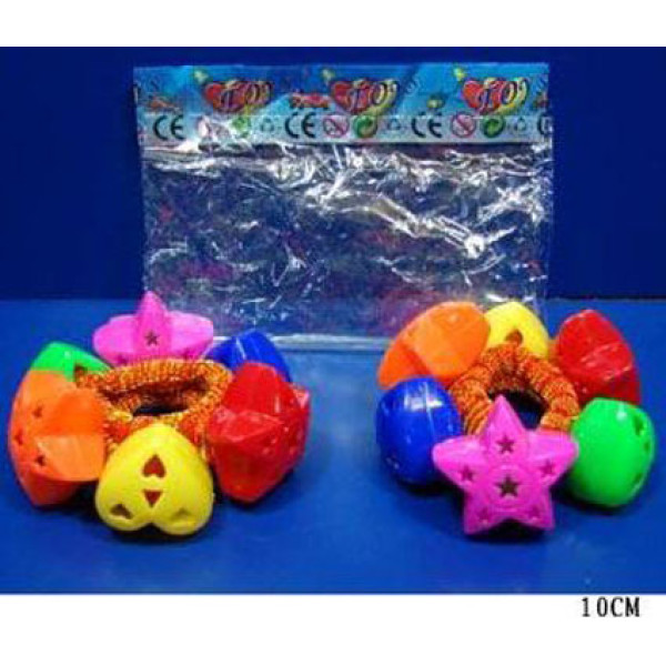 Брязкальце-браслет на резиночці (на ручку/ніжку) 2 шт у пакеті 10см 3005