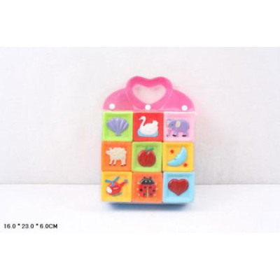 Кубики-пищалки гумові 9 шт TY434