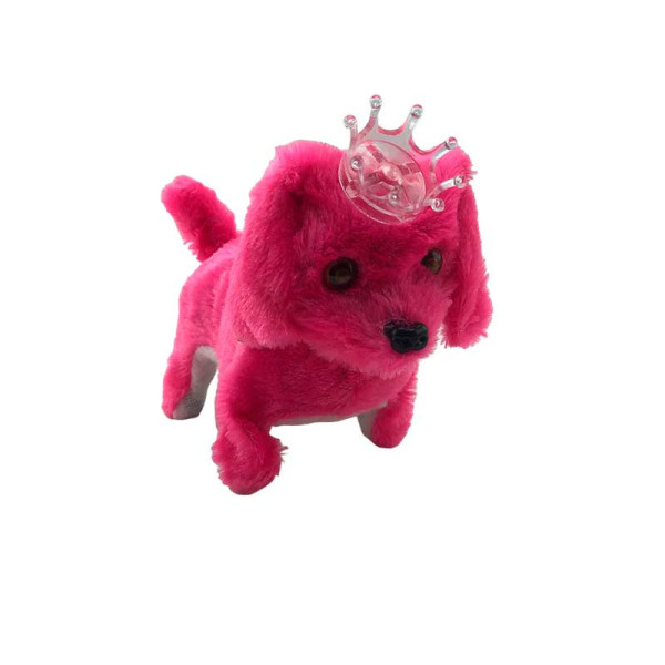 Собака з короною малинова K416 Crimson