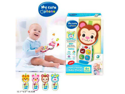 Телефон 4 види на батарейках світло звук LT-3983/6