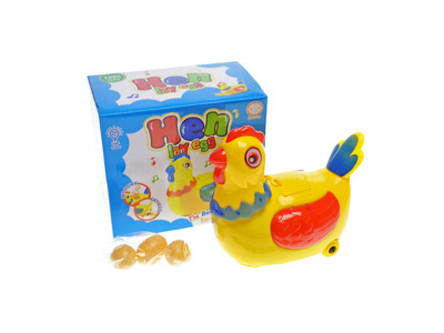 Курка музична зі світлом що несеться в коробці 2282