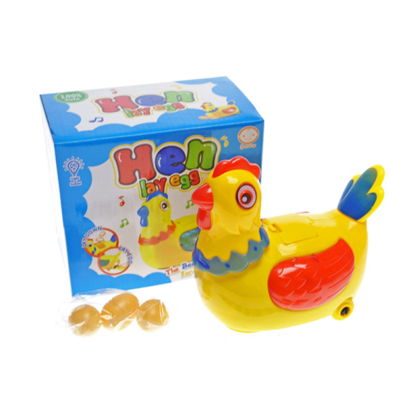 Курка музична зі світлом що несеться в коробці 2282