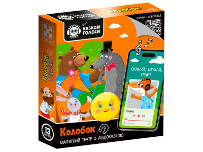 Магнітний театр Vladi Toys Казкові голоси "Колобок" з аудіоказкою VT3206-38