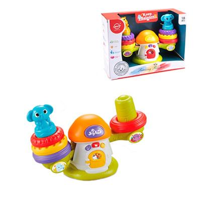 Дитячі Ваги музичні у вигляді грибочка QF366-043_Orange-Green