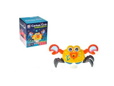 Інтерактивна іграшка Краб танцюючий на батарейках ZR222_Yellow