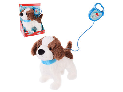 М'яка іграшка "Кращий друг" Собачка на повідку гавкає ходить виляє хвост PL8203 М'яка іграшка "Кращий друг" Собачка на повідку гавкає ходить виляє хвост PL8203