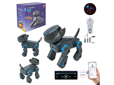 Інтерактивна іграшка Робот Пес на радіокеруванні зі звуком і світлом BG1544A