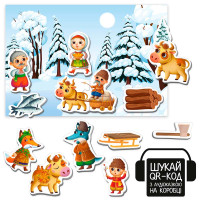 Магнітний театр Vladi Toys Казкові голоси Лисичка-сестричка з аудіоказкою VT3206-36
