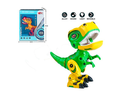 Інтеркативна іграшка робот-динозавр зі світлом і звуком MY66-J1203_Green